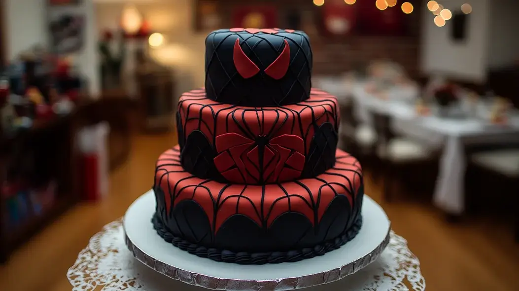 עוגת ספיידרמן שלוש קומות עוגת ספיידרמן שלוש קומות