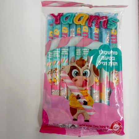 מארז מקלות מרשמלו יאמס ורוד לבן 18 יח'