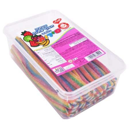 ממתק ליקריץ ממולא צבעוני (5 צבעים) 1 ק