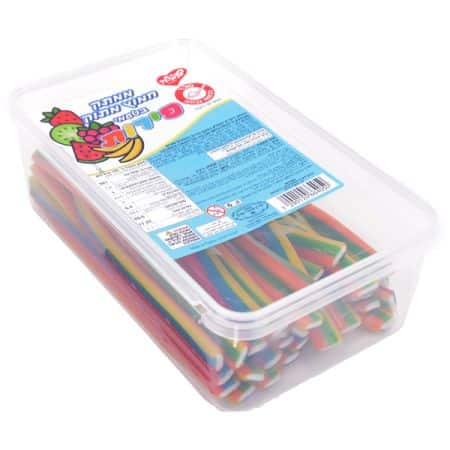 ממתק ליקריץ ממולא צבעוני (5 צבעים) 1 ק